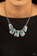 Load image into Gallery viewer, Jubilee Jingle - Blue Rhinestone Necklace - Sabrina&#39;s Bling Collection