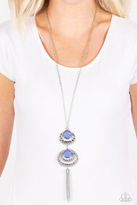 Limitless Luster - Purple Prismatic Necklace - Sabrina's Bling Collection