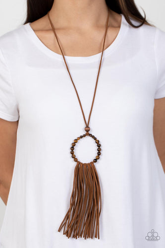 Namaste Mama - Brown Tiger's Eye Necklace - Sabrina's Bling Collection