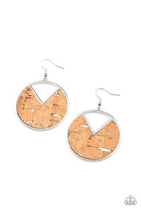 Nod to Nature - White Cork Earrings - Sabrina's Bling Collection