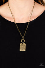 Load image into Gallery viewer, Persevering Philippians - Brass Biblical Verse Necklace - Sabrinas Bling Collection