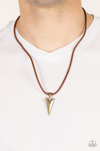 Pharaohs Arrow - Brass Arrowhead Necklace - Sabrina's Bling Collection