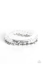 Load image into Gallery viewer, Pray Always - White Inspirational Bracelet - Sabrinas Bling Collection