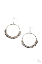 Load image into Gallery viewer, Retro Ringleader - Silver Earrings - Sabrina&#39;s Bling Collection