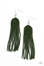 Load image into Gallery viewer, Right as RAINBOW - Green Seed Bead Earrings - Sabrina&#39;s Bling Collection