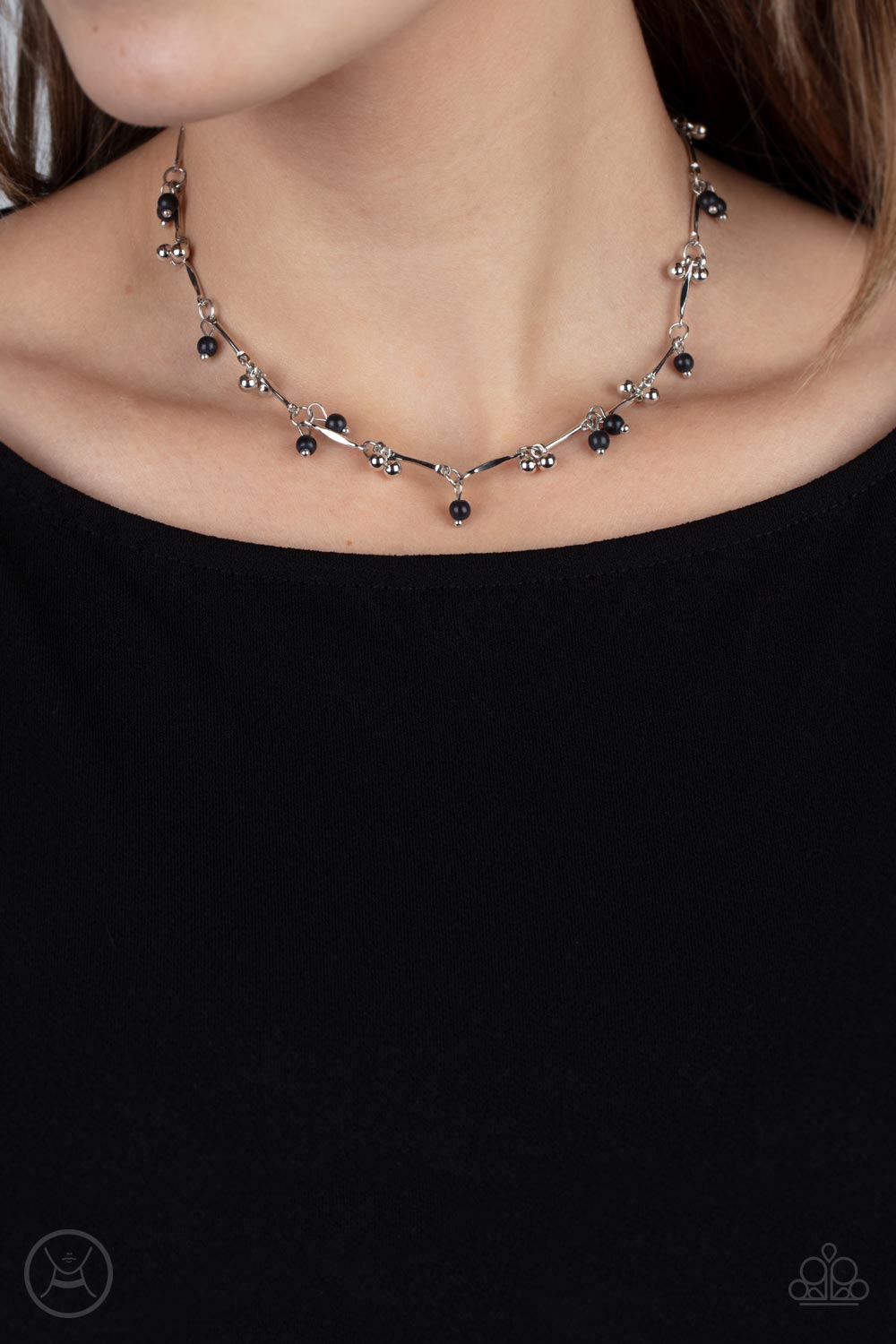 Sahara Social - Black Choker Necklace - Sabrina's Bling Collection