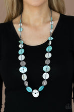 Load image into Gallery viewer, Seashore Spa - Blue Necklace - Sabrina&#39;s Bling Collection