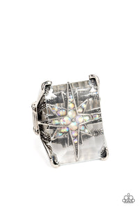 Starry Serenity - Multi Iridescent Rhinestone Ring - Sabrina's Bling Collection