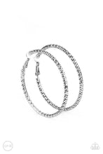 Load image into Gallery viewer, Subtly Sassy - Silver Hoop Earrings - Sabrina&#39;s Bling Collection