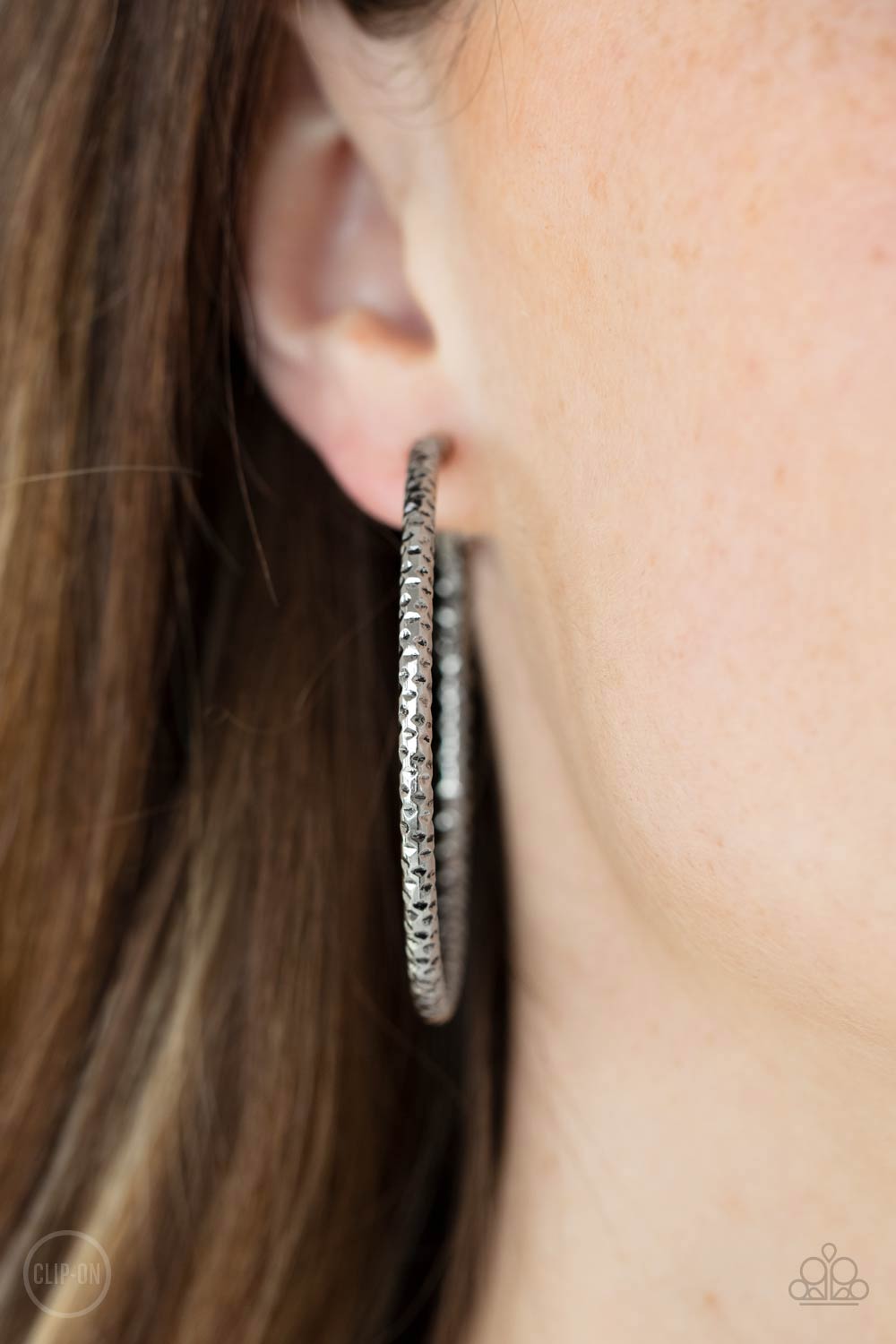 Subtly Sassy - Silver Hoop Earrings - Sabrina's Bling Collection