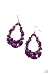 Tenacious Treasure - Purple Plum Earrings - Sabrina's Bling Collection