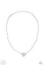 Load image into Gallery viewer, Twitterpated Twinkle - White Heart Choker Necklace - Sabrina&#39;s Bling Collection