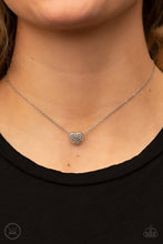 Load image into Gallery viewer, Twitterpated Twinkle - White Heart Choker Necklace - Sabrina&#39;s Bling Collection