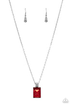 Load image into Gallery viewer, Understated Dazzle - Red Rhinestone Necklace - Sabrina&#39;s Bling Collection