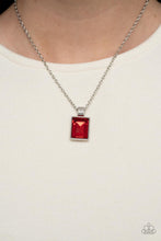 Load image into Gallery viewer, Understated Dazzle - Red Rhinestone Necklace - Sabrina&#39;s Bling Collection