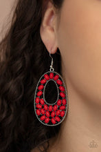 Load image into Gallery viewer, Beaded Shores - Red Earrings - Sabrina&#39;s Bling Collection