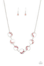 Load image into Gallery viewer, Blissfully Bubbly - Pink Rhinestone Necklace - Sabrina&#39;s Bling Collection