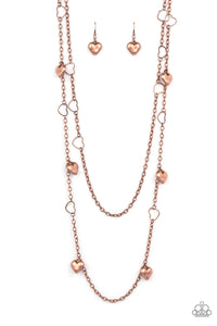 Chicly Cupid - Copper Heart Necklace - Sabrina's Bling Collection