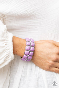Double The DIVA-ttitude - Purple Bracelet - Sabrina's Bling Collection