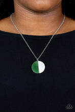 Load image into Gallery viewer, Elegantly Eclipsed - Green Jade Stone Necklace - Sabrina&#39;s Bling Collection