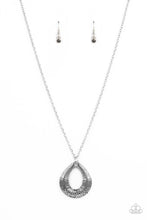 Load image into Gallery viewer, Glitz and Grind - Silver Hematite Necklace - Sabrina&#39;s Bling Collection