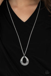 Glitz and Grind - Silver Hematite Necklace - Sabrina's Bling Collection