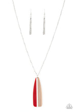 Load image into Gallery viewer, Grab a Paddle - Red Wood Necklace - Sabrina&#39;s Bling Collection