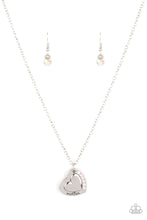 Load image into Gallery viewer, Happily Heartwarming - White Heart &quot;Mother&quot; Necklace - Sabrina&#39;s Bling Collection