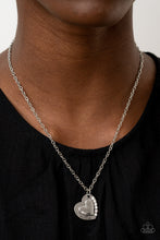 Load image into Gallery viewer, Happily Heartwarming - White Heart &quot;Mother&quot; Necklace - Sabrina&#39;s Bling Collection