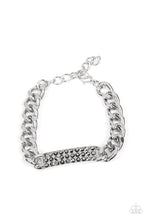 Load image into Gallery viewer, Icy Impact - Silver Hematite Rhinestone Bracelet - Sabrina&#39;s Bling Collection