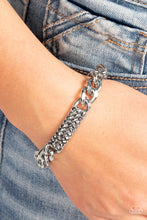 Load image into Gallery viewer, Icy Impact - Silver Hematite Rhinestone Bracelet - Sabrina&#39;s Bling Collection
