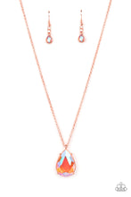 Load image into Gallery viewer, Illustrious Icon - Copper Iridescent Necklace - Sabrina&#39;s Bling Collection