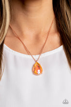 Load image into Gallery viewer, Illustrious Icon - Copper Iridescent Necklace - Sabrina&#39;s Bling Collection