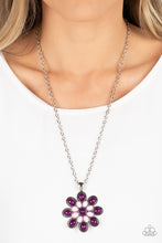 Load image into Gallery viewer, In the MEADOW of Nowhere - Multi Plum &amp; Rosette Necklace - Sabrina&#39;s Bling Collection