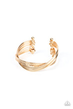 Load image into Gallery viewer, Industrialized Shimmer - Gold Bracelet - Sabrinas Bling Collection