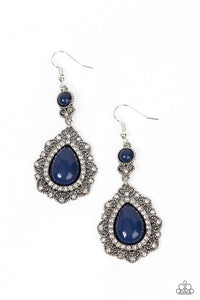 Palace Bribe - Blue Teardrop Earrings - Sabrina's Bling Collection