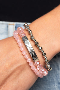 Pray Always - Pink Inspirational Bracelet - Sabrinas Bling Collection