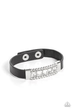 Load image into Gallery viewer, Rebel Reputation - Black &amp; Rhinestone Bracelet - Sabrinas Bling Collection