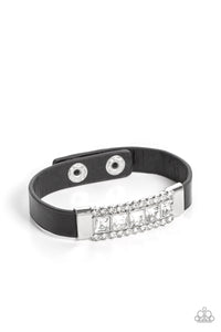 Rebel Reputation - Black & Rhinestone Bracelet - Sabrinas Bling Collection