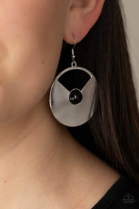 Record-Breaking Brilliance - Black Earrings - Sabrina's Bling Collection