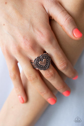 Southern Soulmate - Copper Heart Ring - Sabrina's Bling Collection