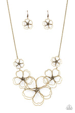 Load image into Gallery viewer, The Show Must GROW On - Brass Blossom Necklace - Sabrina&#39;s Bling Collection