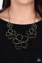 Load image into Gallery viewer, The Show Must GROW On - Brass Blossom Necklace - Sabrina&#39;s Bling Collection