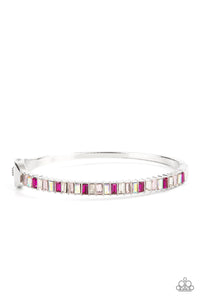 Toast to Twinkle - Pink & White Rhinestone Bracelet - Sabrina's Bling Collection