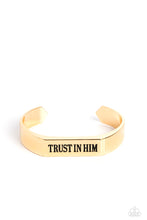 Load image into Gallery viewer, Trusting Trinket - Gold &quot;TRUST IN HIM&quot; Bracelet - Sabrinas Bling Collection