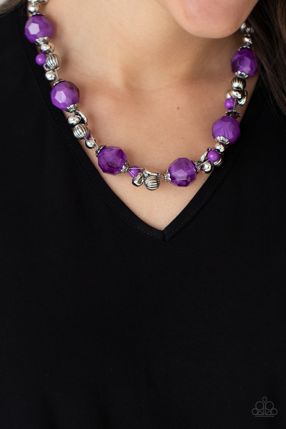 Vidi Vici VACATION - Purple Necklace - Sabrina's Bling Collection