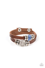 Load image into Gallery viewer, All Willy-Nilly - Blue Cat&#39;s Eye Snap Bracelet - Sabrina&#39;s Bling Collection