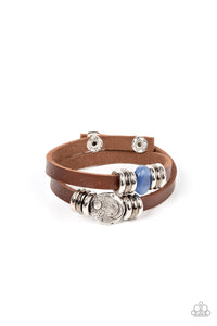All Willy-Nilly - Blue Cat's Eye Snap Bracelet - Sabrina's Bling Collection