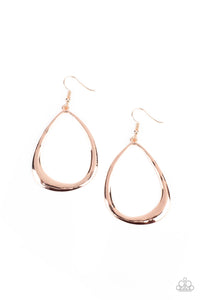 ARTISAN Gallery - Rose Gold Teardrop Earrings - Sabrina's Bling Collection