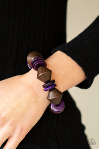 Bermuda Boardwalk - Purple Bracelet - Sabrina's Bling Collection